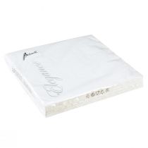 Product Napkins White Table Decoration Embossed Pattern 33x33cm 15 pcs
