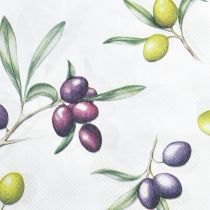 Product Napkins with olives summer table decoration 33x33cm 20 pcs