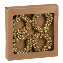 Product Napkin Rings Gold Bells made of Metal Ø5cm 8 pcs