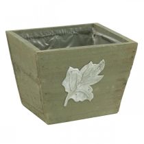 Plant box wood shabby chic wooden box gray 11×14.5×14cm