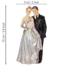 Product Silver wedding anniversary couple 10cm