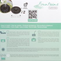 Product Solar Fountain Ø16cm Black 5 Nozzles
