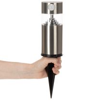Product Solar garden light with ground spike and LED lighting, 34 cm