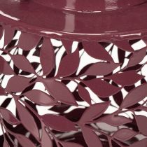 Product Lantern with leaf motif, solar powered, for atmospheric outdoor lighting, 25cm