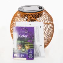 Product Solar lantern LED for atmospheric garden lighting in an attractive metal design, 12cm