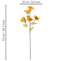 Product Artificial Sunflower Flower, Lifelike Decoration, 72cm, 2 Pieces