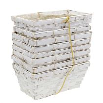 Product Chip basket set square whitened 20cm x 11cm 8 pcs