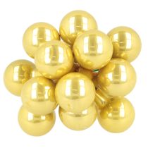Product Mini Christmas baubles on wire, mirrored berries, glossy, 20mm, 140 pieces