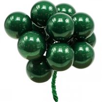 Product Mini Christmas balls on wire Ø25mm glass green 140p