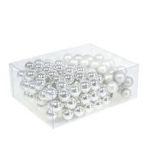Product Mirror Berries 25mm Silver Mix 140 Pcs