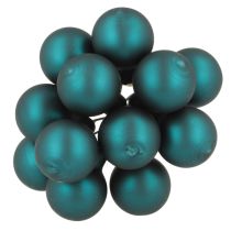 Product Mini Christmas baubles in glossy matte mix with mirrored berries, 20mm, 140 pieces