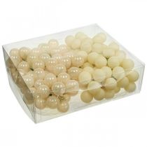 Product Mini Christmas baubles cream mix matt/glossy Ø25mm 140p