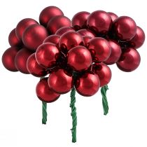 Product Mirror Berries Wire Glass Balls Bordeaux Mix Ø20mm 140 Pcs