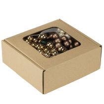Product Mirror berries Ø1.5cm brown-gold 140 pcs