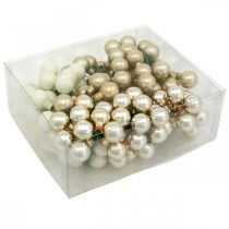 Product Mini Christmas Ball Cream, Beige Mirror Berries Ø20mm 140 pcs