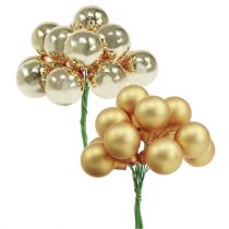 Product Mirror berries gold mix 25mm 140pcs