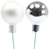 Product Mirror berries silver mix Ø40mm 32 pcs