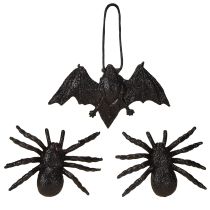 Product Spider, bat figures black 10cm, 14cm 3 pieces