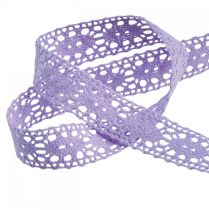 Product Lace ribbon purple decorative ribbon Flower Spring W18mm L20m