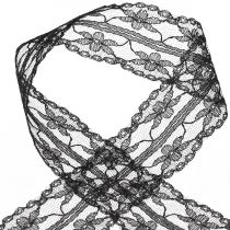 Product Lace Ribbon Vintage Black Mourning Ribbon Lace 40mm 20m