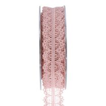 Product Lace ribbon gift ribbon ribbon lace old pink 26mm 20m