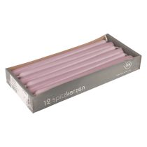 Product Taper Candles Wenzel Candles Lilac 250/23mm 12 Pcs