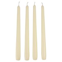 Product Taper candles stick candles white ivory 250/23mm 12pcs