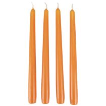Product Tapered candles Wenzel candles orange 250/23mm 12pcs