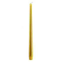 Taper candles 300/23 gold table candles 12 pieces
