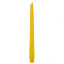 Taper candles 250/23 yellow 12pcs