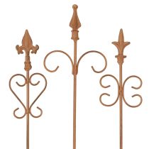 Product Vintage Garden Decoration Stick Rust Decoration Assorted 58cm 3pcs