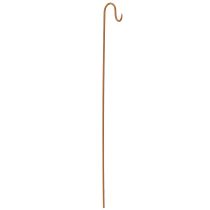 Product Rod with Hook Rust Decoration Garden Metal Decoration H80cm 3pcs