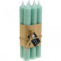 Product Taper candles green candles jade candle decoration Ø21mm 170mm 6 pcs