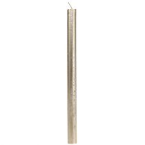 Product Tapered Candles Hand-Coloured Light Gold 22×240mm Set of 12
