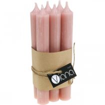 Product Pink taper candles, boho style, Ø21/170mm, 6 pieces