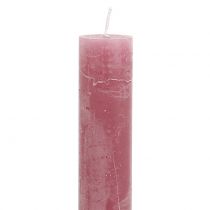Product Taper candles dyed old pink 34mm x 240mm 4 pcs