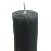 Product Taper candles colored anthracite candles 34×240mm 4 pcs