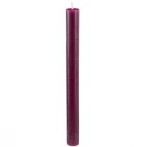 Product Taper Candles Solid Colored Burgundy 21×240mm 12 pcs