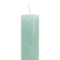 Product Taper candles dyed light green 34mm x 300mm 4pcs