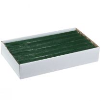 Product Dark Green Taper Candles, Solid Colour, 22×240mm, Set of 12