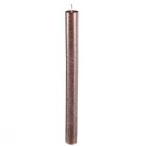 Product Taper Candles Solid Colored Copper Metallic 21×240mm 12 Pcs
