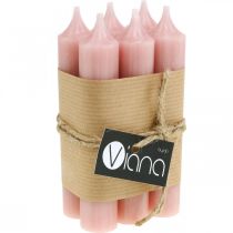 Product Taper candles short candles pink for decoration loop Ø21/110mm 6 pcs