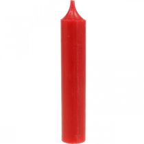 Rod candles short candles red decoration Christmas Ø21/110mm 6pcs