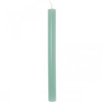 Product Taper candles dyed green 21×240mm 12pcs