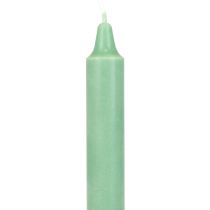 Product PURE Taper Candles Green Emerald Wenzel Candles 250/23mm 4pcs