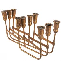 Product Antique candle holder for 10 candles gold 46×46cm H16.5cm