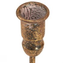 Product Antique Candle Holder For 4 Candles Gold 18×18cm H16.5cm