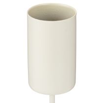 Product Metal candle holder on stick, beige, H11cm, 4 pieces