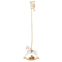 Product Christmas tree candle holder rocking horse 20cm 3pcs