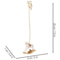 Product Christmas tree candle holder rocking horse 20cm 3pcs
